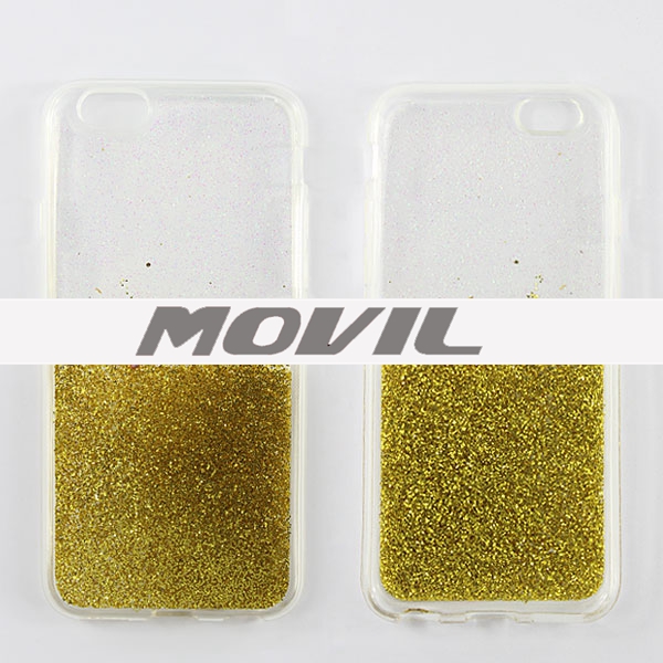 NP-2486 Lujo Sparkle Glitter de TPU Funda para iPhone 6-7